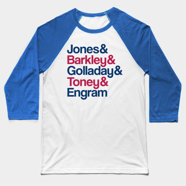 The NY Giants 2021 Playoffs Run Baseball T-Shirt by BooTeeQue